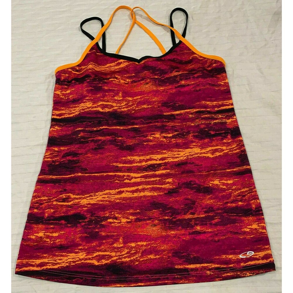 CHAMPION FITTED WOMENS TANK TOP WITH BUILT BRA SIZE L